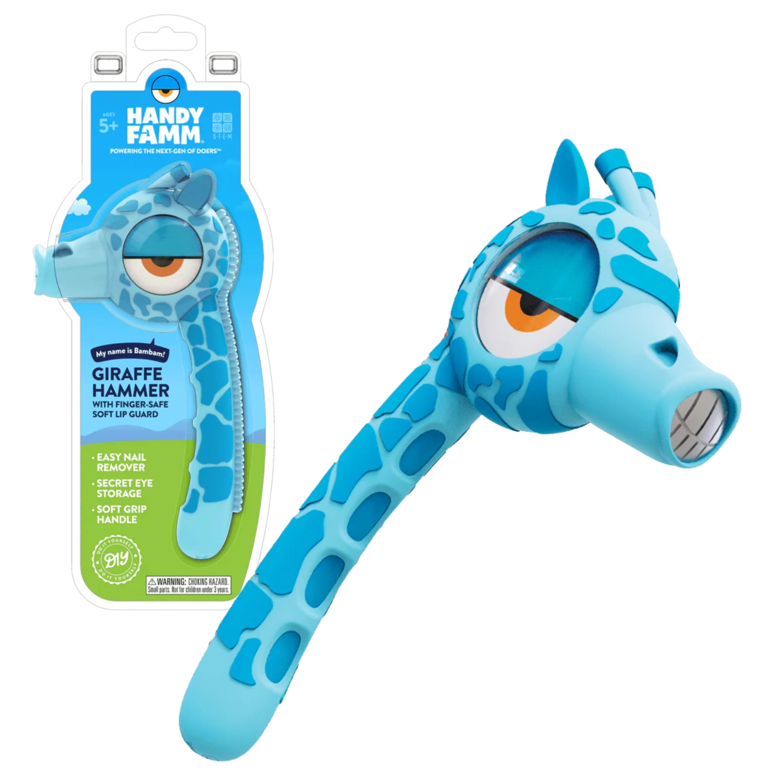 Amazon.com: Handy Famm Kids Real Metal Hammer with Kid Friendly